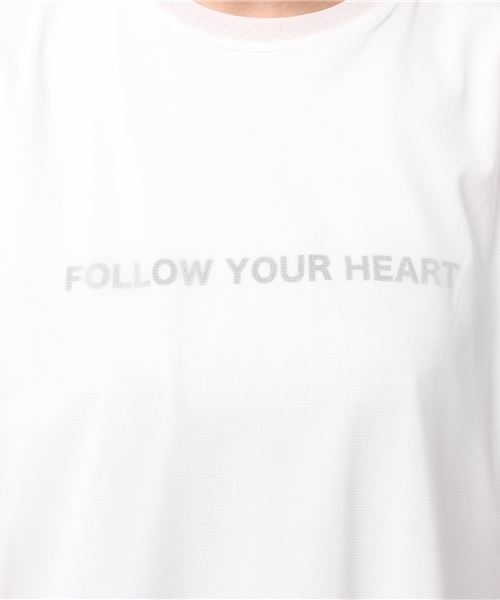 CLANE(クラネ)の「SEE THROUGH LAYER LOGO TOPS(Tシャツ/カットソー・レディース・ホワイト/ブラック・2/1)」の9枚目の写真