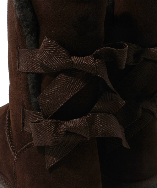 NANO universe(ナノユニバース)の「ウールインソールバックリボン カウレザーブーツ(ブーツ・レディース・キャメル/ブラウン/ブラック・37/38/39)」の10枚目の写真