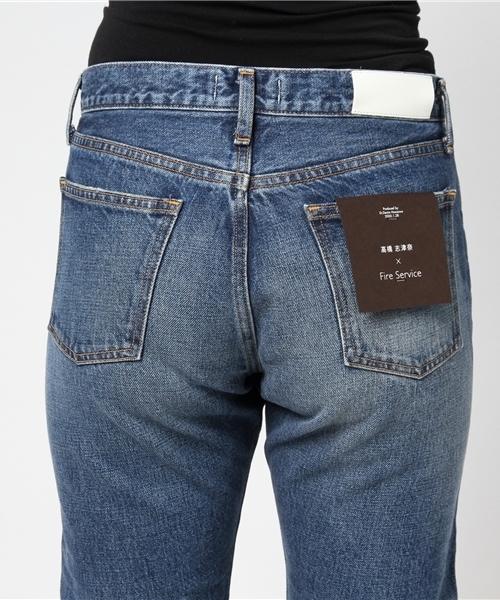 fireservice(ファイヤーサービス)の「【Fire Service x 高橋志津奈】ファイヤーサービス ガールフレンドデニムパンツ(デニムパンツ・レディース・ブルー・24/23/25/26)」の8枚目の写真