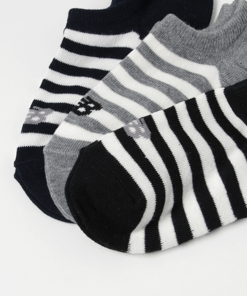 NEW BALANCE（ニューバランス）の「スニーカーレングス　3Pソックス（ソックス/靴下・メンズ・ホワイト/ブラック/その他1/グレー・LARGE/MEDIUM/X-LARGE）」の6枚目の写真