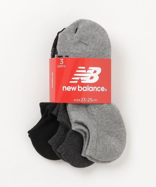 NEW BALANCE（ニューバランス）の「スニーカーレングス　3Pソックス（ソックス/靴下・メンズ・ホワイト/ブラック/その他1/グレー・LARGE/MEDIUM/X-LARGE）」の5枚目の写真