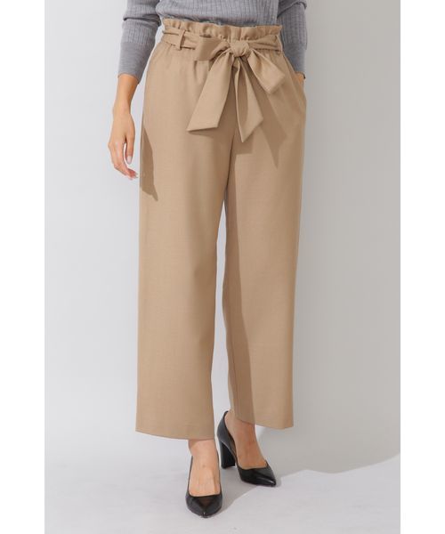 22 OCTOBRE（ヴァンドゥ－オクトーブル）の「◆サキソニーワイドパンツ（その他パンツ・レディース・ベージュ/ネイビー/ブルー・38/36）」の6枚目の写真