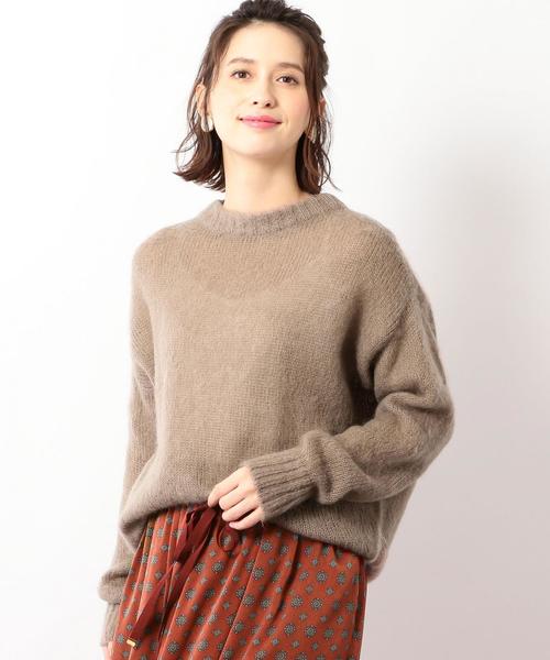 green label relaxing（グリーンレーベルリラクシング）の「■■■CF モヘヤブレンド BIG ニット ◆（ニット/セーター・レディース・ブラウン/ライトブルー/オフホワイト・FREE）」の12枚目の写真
