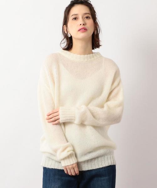 green label relaxing（グリーンレーベルリラクシング）の「■■■CF モヘヤブレンド BIG ニット ◆（ニット/セーター・レディース・ブラウン/ライトブルー/オフホワイト・FREE）」の17枚目の写真