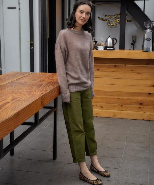 green label relaxing（グリーンレーベルリラクシング）の「■■■CF モヘヤブレンド BIG ニット ◆（ニット/セーター・レディース・ブラウン/ライトブルー/オフホワイト・FREE）」の22枚目の写真