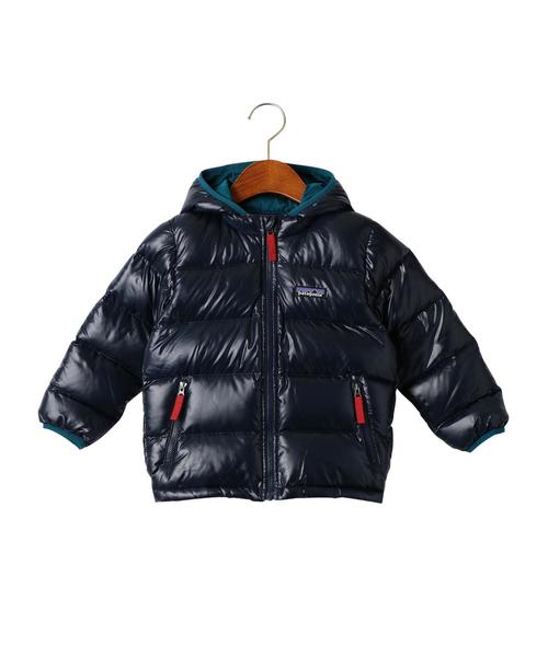 patagonia（パタゴニア）の「【patagonia(パタゴニア)】Down Sweater Hoody（ダウンジャケット/コート・キッズ・ライラック/オリーブ/ネイビー・4T/3T/5T）」の3枚目の写真