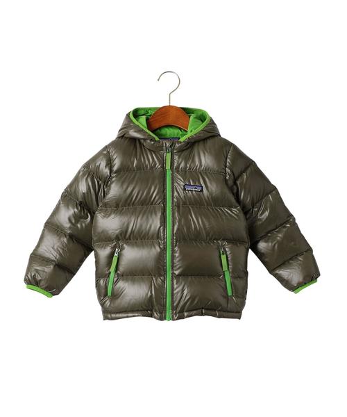 patagonia（パタゴニア）の「【patagonia(パタゴニア)】Down Sweater Hoody（ダウンジャケット/コート・キッズ・ライラック/オリーブ/ネイビー・4T/3T/5T）」の2枚目の写真