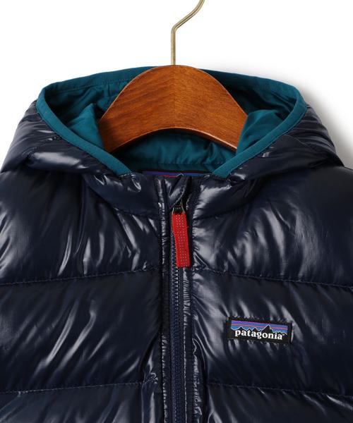 patagonia（パタゴニア）の「【patagonia(パタゴニア)】Down Sweater Hoody（ダウンジャケット/コート・キッズ・ライラック/オリーブ/ネイビー・4T/3T/5T）」の5枚目の写真