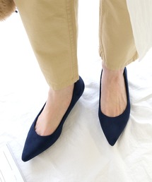 走れるパンプス/美脚ポインテッドトゥ3㎝ヒールパンプス