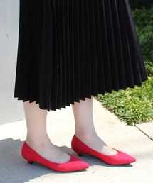 走れるパンプス/美脚ポインテッドトゥ3㎝ヒールパンプス