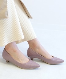 走れるパンプス/美脚ポインテッドトゥ3㎝ヒールパンプス