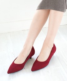 走れるパンプス/美脚ポインテッドトゥ3㎝ヒールパンプス