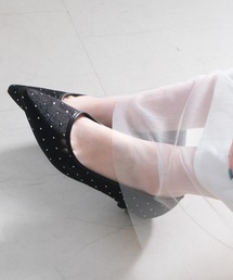 走れるパンプス/美脚ポインテッドトゥ3㎝ヒールパンプス