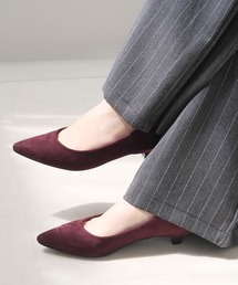走れるパンプス/美脚ポインテッドトゥ3㎝ヒールパンプス