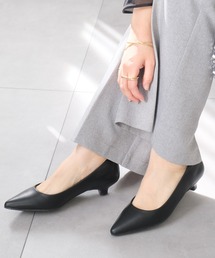 走れるパンプス/美脚ポインテッドトゥ3㎝ヒールパンプス