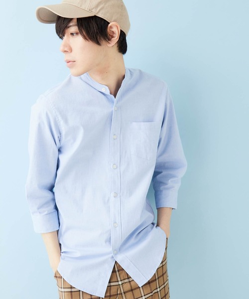 7分袖 バンドカラー ストレッチリネンシャツ ナチュラル綿麻素材 シャツ ブラウス Mono Mart モノマート のファッション通販 Zozotown 7分袖 バンドカラー ストレッチリネンシャツ ナチュラル綿麻素材 シャツ ブラウス Mono Mart モノマート のファッション通販 Zozotown
