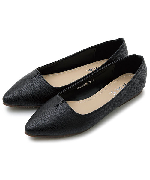 A.M.S.（エーエムエス）の「【A.M.S./エーエムエス】 ポインテッドトゥ フラットパンプス  / フラットシューズ（パンプス・レディース・ブラック/ベージュ/シルバー/ブラック系その他/シルバー系その他・SS/S/M/L/XL）」の6枚目の写真