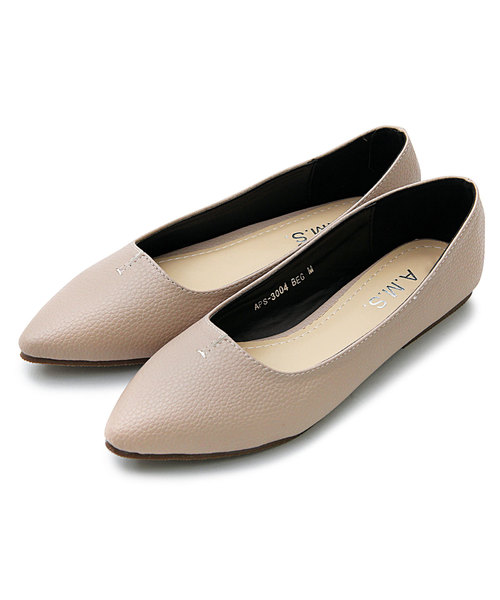 A.M.S.（エーエムエス）の「【A.M.S./エーエムエス】 ポインテッドトゥ フラットパンプス  / フラットシューズ（パンプス・レディース・ブラック/ベージュ/シルバー/ブラック系その他/シルバー系その他・SS/S/M/L/XL）」の8枚目の写真