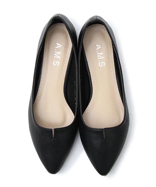 A.M.S.（エーエムエス）の「【A.M.S./エーエムエス】 ポインテッドトゥ フラットパンプス  / フラットシューズ（パンプス・レディース・ブラック/ベージュ/シルバー/ブラック系その他/シルバー系その他・SS/S/M/L/XL）」の13枚目の写真