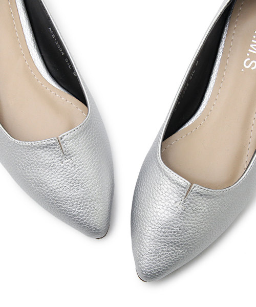 A.M.S.（エーエムエス）の「【A.M.S./エーエムエス】 ポインテッドトゥ フラットパンプス  / フラットシューズ（パンプス・レディース・ブラック/ベージュ/シルバー/ブラック系その他/シルバー系その他・SS/S/M/L/XL）」の20枚目の写真