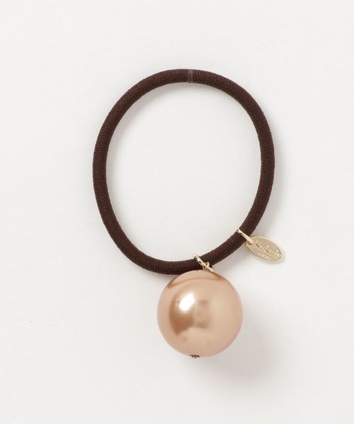 tone（トーン）の「【KuKuLu TOKYO】パールポニー（ヘアゴム・レディース・グレー/ブラウン/ホワイト/レッド/ダークブラウン/ブラック/グリーン/ゴールド/パープル/ピンク/ブルー・FREE）」の5枚目の写真