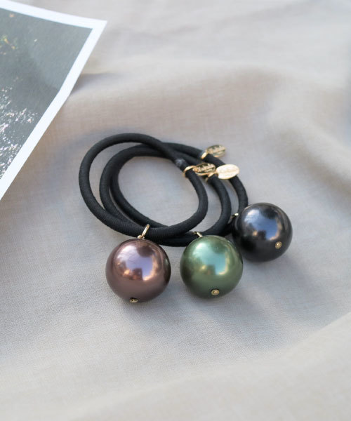 tone（トーン）の「【KuKuLu TOKYO】パールポニー（ヘアゴム・レディース・グレー/ブラウン/ホワイト/レッド/ダークブラウン/ブラック/グリーン/ゴールド/パープル/ピンク/ブルー・FREE）」の20枚目の写真