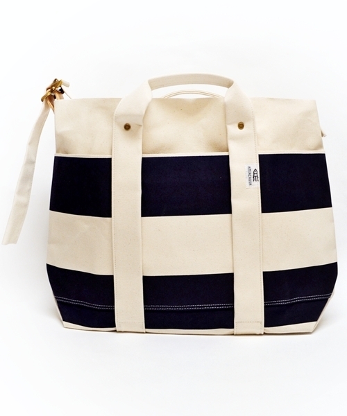 SHIPS（シップス）の「AMIACALVA for SHIPS: ボーダー キャンバス/トートバッグ■（トートバッグ・メンズ・ブルー系その他/レッド系その他/イエロー系その他・ONE SIZE）」の11枚目の写真