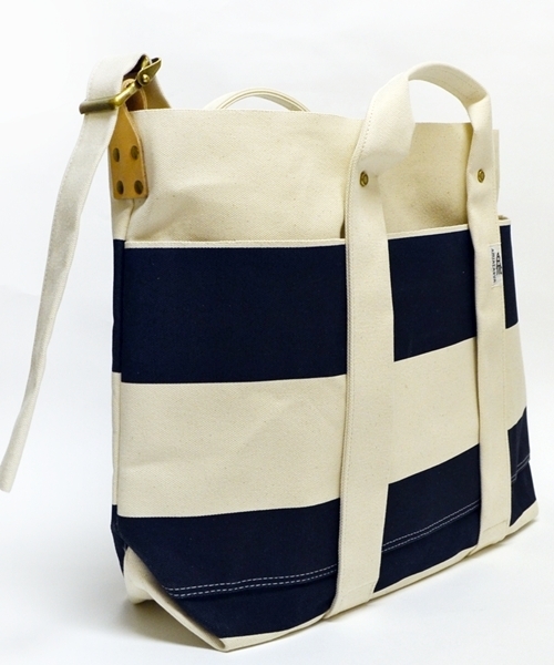 SHIPS（シップス）の「AMIACALVA for SHIPS: ボーダー キャンバス/トートバッグ■（トートバッグ・メンズ・ブルー系その他/レッド系その他/イエロー系その他・ONE SIZE）」の13枚目の写真