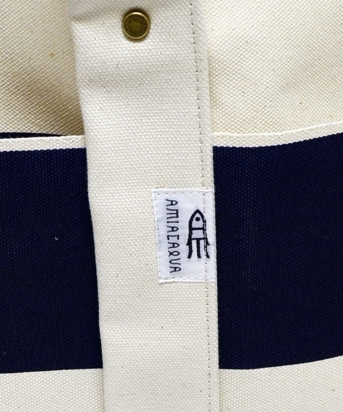 SHIPS（シップス）の「AMIACALVA for SHIPS: ボーダー キャンバス/トートバッグ■（トートバッグ・メンズ・ブルー系その他/レッド系その他/イエロー系その他・ONE SIZE）」の22枚目の写真