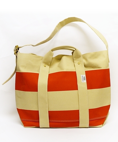 SHIPS（シップス）の「AMIACALVA for SHIPS: ボーダー キャンバス/トートバッグ■（トートバッグ・メンズ・ブルー系その他/レッド系その他/イエロー系その他・ONE SIZE）」の12枚目の写真
