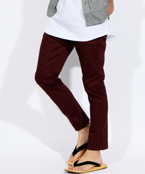 8(eight)(エイト)の「ストレッチアンクル丈スキニーパンツ(チノパンツ・メンズ・ホワイト/ブラック/グレー/チャコールグレー/グレー系その他/グレー系その他2/ワイン/ベージュ/カーキ/ネイビー・MEDIUM/LARGE/X-LARGE)」の10枚目の写真