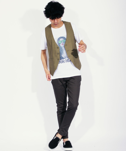 8(eight)(エイト)の「ストレッチアンクル丈スキニーパンツ(チノパンツ・メンズ・ホワイト/ブラック/グレー/チャコールグレー/グレー系その他/グレー系その他2/ワイン/ベージュ/カーキ/ネイビー・MEDIUM/LARGE/X-LARGE)」の13枚目の写真