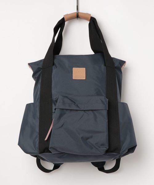 and mikka(アンドミカ)の「【WEB限定】and mikka / 軽量 2wayトート&リュック マザーズリュック(バックパック/リュック・レディース・ブラック/グレー/グリーン/ネイビー/イエロー/ピンク/カーキ・FREE)」の14枚目の写真