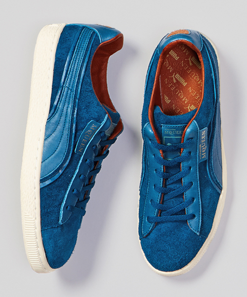 Alexander McQUEEN PUMA（アレキサンダーマックイーンプーマ）の「AMQ SUEDE (UNISEX) - ALEXANDER MCQUEEN PUMA - SUEDE（スニーカー・メンズ・ブルー/ブラック・10/11/3/4/5/6/7/8/9）」の2枚目の写真