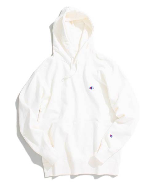 Champion（チャンピオン）の「【Champion/チャンピオン】スウェットパーカー（パーカー・メンズ・ブラック/ネイビー/グレー/オフホワイト・MEDIUM/LARGE/X-LARGE）」の2枚目の写真