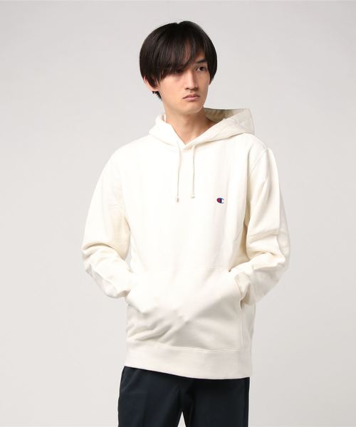 Champion（チャンピオン）の「【Champion/チャンピオン】スウェットパーカー（パーカー・メンズ・ブラック/ネイビー/グレー/オフホワイト・MEDIUM/LARGE/X-LARGE）」の10枚目の写真