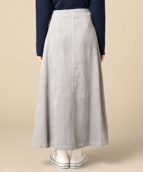 Doux archives（ドゥアルシーヴ）の「6Wコーデュロイフロントボタンスカート（スカート・レディース・グレー/ベージュ/オフホワイト・SMALL/MEDIUM）」の6枚目の写真