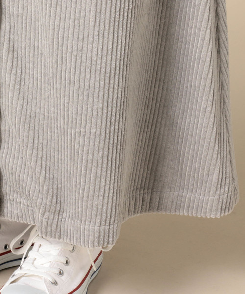 Doux archives（ドゥアルシーヴ）の「6Wコーデュロイフロントボタンスカート（スカート・レディース・グレー/ベージュ/オフホワイト・SMALL/MEDIUM）」の7枚目の写真