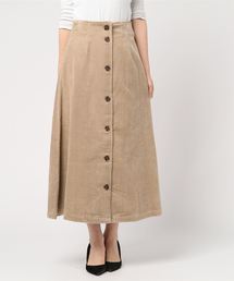 Doux archives | 6Wコーデュロイフロントボタンスカート(スカート)
