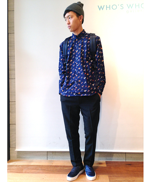 WHO'S WHO gallery(フーズフーギャラリー)の「モードスラックス(スラックス・メンズ・ブラック/ネイビー/グレー・LARGE/MEDIUM)」の16枚目の写真