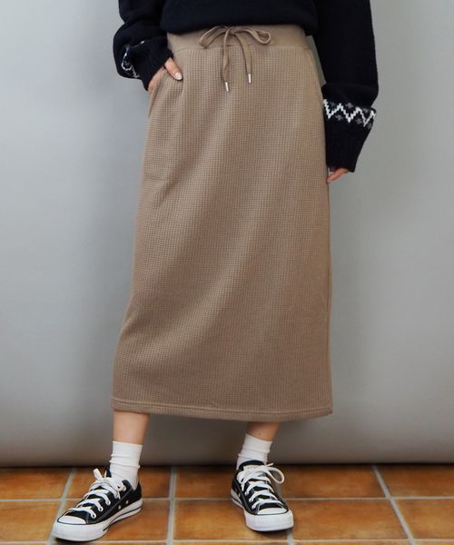 tiptop（ティップトップ）の「ワッフル裏起毛タイトスカート（スカート
