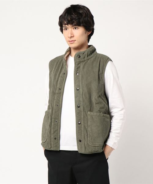 SAVE KHAKI UNITED（セーブカーキユナイテッド）の「SKU CORDUROY AND BERBER VEST #（ブルゾン・メンズ・オリーブ/ブラック系その他/ダークブルー・SMALL/MEDIUM/LARGE）」の5枚目の写真