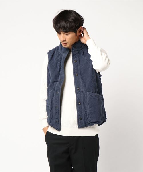 SAVE KHAKI UNITED（セーブカーキユナイテッド）の「SKU CORDUROY AND BERBER VEST #（ブルゾン・メンズ・オリーブ/ブラック系その他/ダークブルー・SMALL/MEDIUM/LARGE）」の6枚目の写真