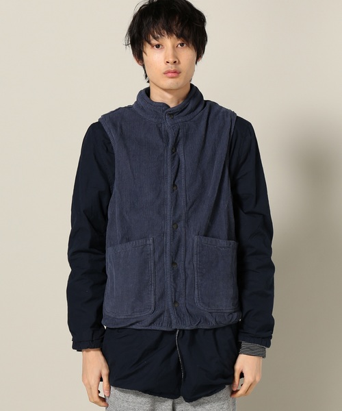 SAVE KHAKI UNITED（セーブカーキユナイテッド）の「SKU CORDUROY AND BERBER VEST #（ブルゾン・メンズ・オリーブ/ブラック系その他/ダークブルー・SMALL/MEDIUM/LARGE）」の7枚目の写真