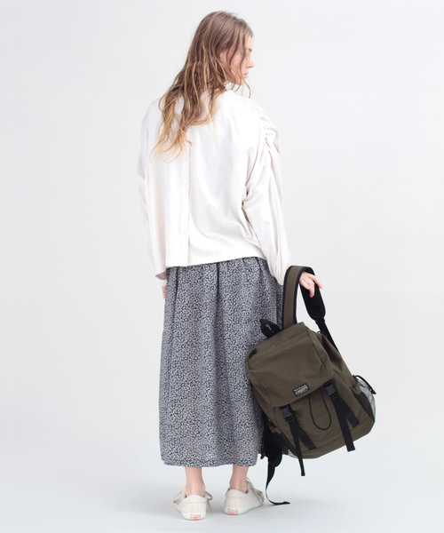 RNA-N（アールエヌエーエヌ）の「M1228 ショルダーギャザープルオーバー（Tシャツ/カットソー・レディース・ネイビー/オフホワイト/ミント・MEDIUM）」の10枚目の写真