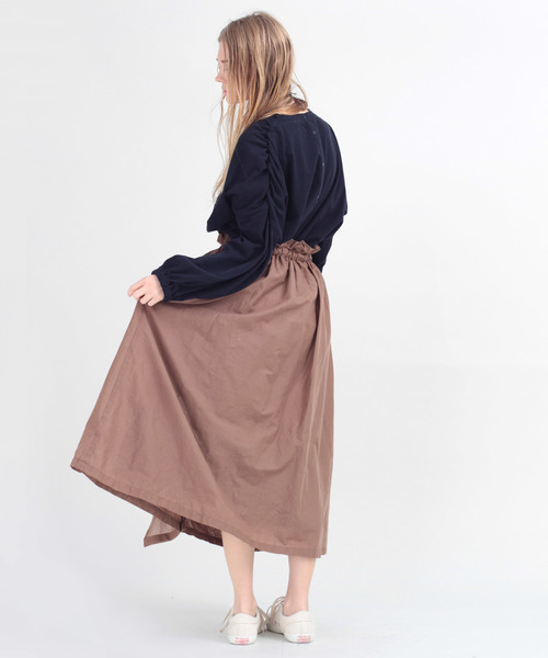 RNA-N（アールエヌエーエヌ）の「M1228 ショルダーギャザープルオーバー（Tシャツ/カットソー・レディース・ネイビー/オフホワイト/ミント・MEDIUM）」の12枚目の写真