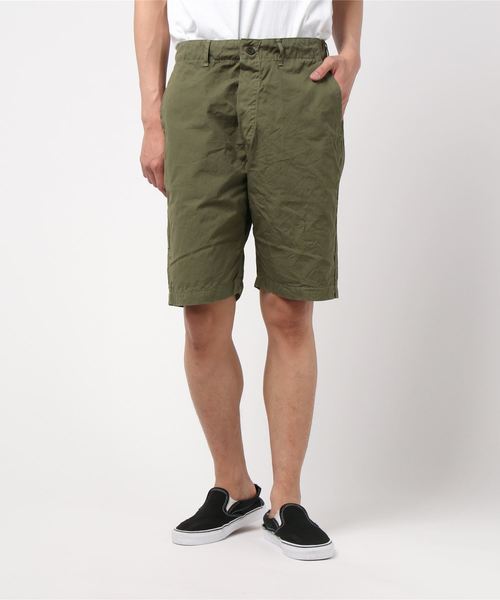 orSlow(オアスロウ)の「orSlow/オアスロウ 別注 フレンチワークショーツ(その他パンツ・メンズ・ベージュ/ネイビー/オリーブ・1/2/3)」の16枚目の写真