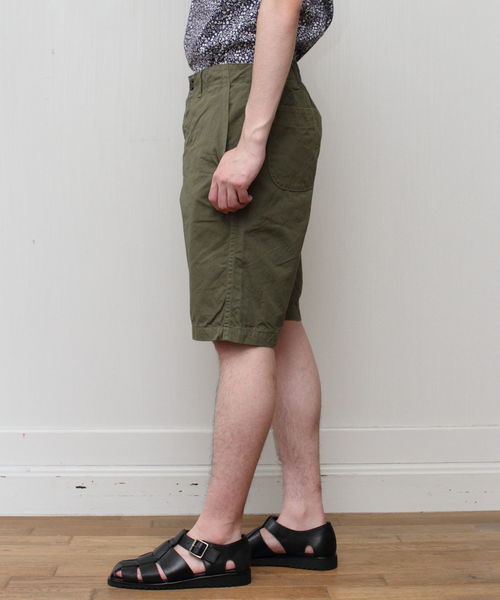 orSlow(オアスロウ)の「orSlow/オアスロウ 別注 フレンチワークショーツ(その他パンツ・メンズ・ベージュ/ネイビー/オリーブ・1/2/3)」の11枚目の写真