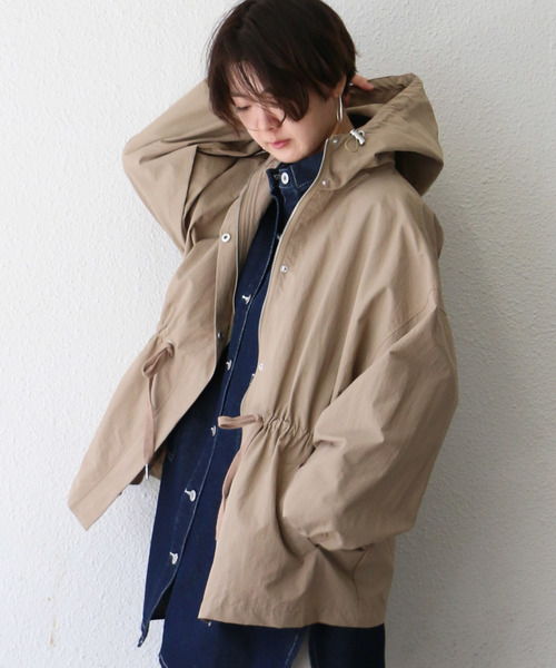notch.（ノッチ）の「オーバーシルエットマウンテンパーカー（マウンテンパーカー・レディース・ベージュ/オリーブ/ネイビー/ライトベージュ・M）」の17枚目の写真