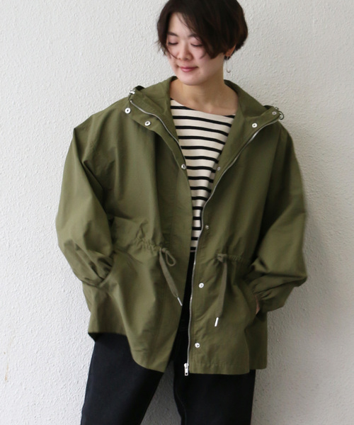 notch.（ノッチ）の「オーバーシルエットマウンテンパーカー（マウンテンパーカー・レディース・ベージュ/オリーブ/ネイビー/ライトベージュ・M）」の18枚目の写真